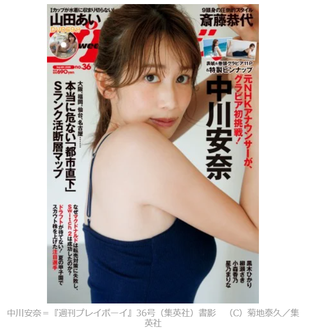 中川安奈グラビア